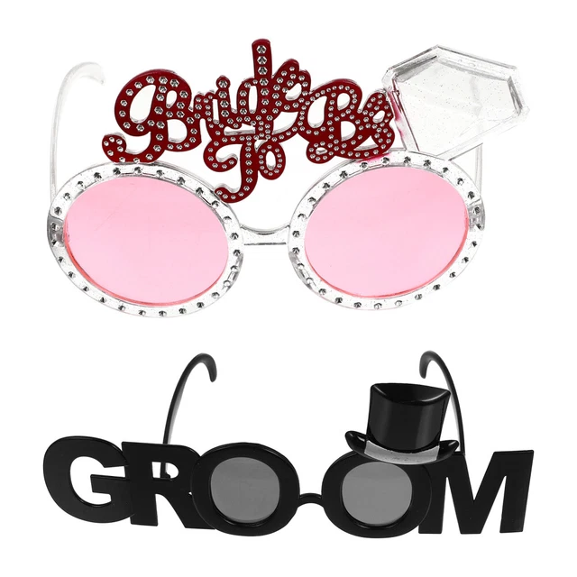 2 un. gafas de sol novedad de soltera favores fiesta regalos gafas divertidas novedad