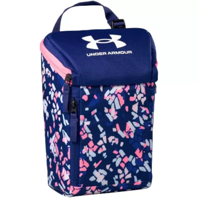 Under Armour Kid Insulated Lunch Bag Hard Shell Tote Box Mini Sideline Pink Camo 2