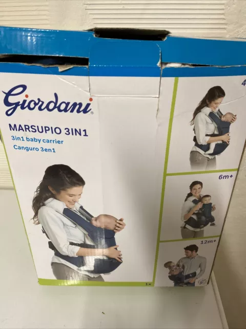 GIORDANI Marsupio 3 in 1 Porta bimbi Zaino Fascia bimbo Neonato