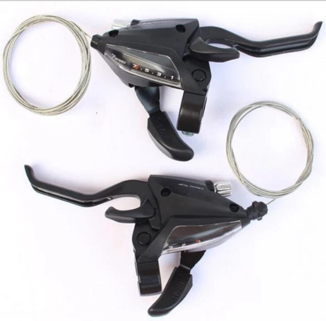 Shimano Revo DX Grip Shift 7 Vitesses - Commande Poignée Tournante VTT - Noir