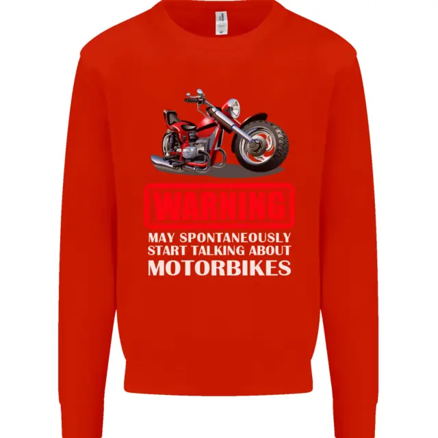 Felpa da uomo divertente May Start Talking About Motorbikes 7