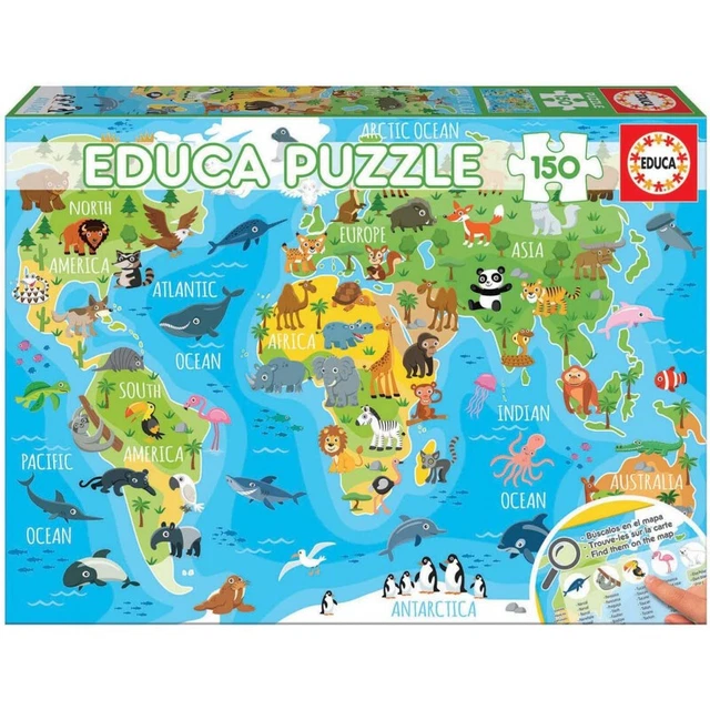 Jeu éducatif De 3 Puzzles Ancien 'Les Animaux Des Bois' - Occasion - Vintage