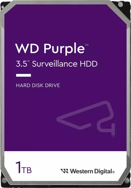 Western Digital WD11PURZ WD Purple 1TB 3.5" Surveillance HDD 5400RPM 64MB SAT...