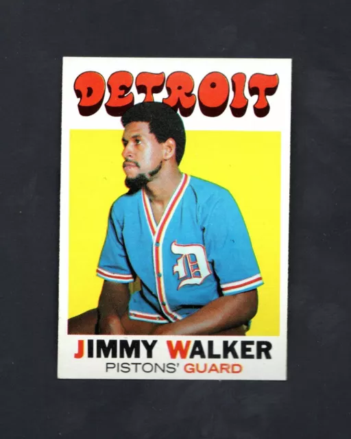 1971 Topps Jimmy Walker #90 ~~ Detroit Pistons ~~ High Grade  ~~  Set Break!