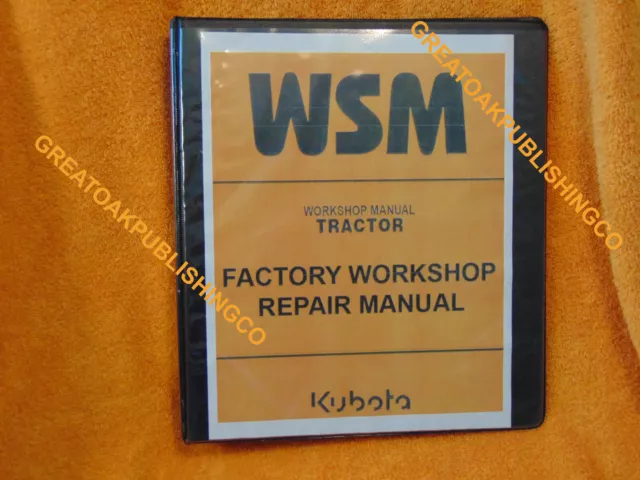 Kubota MX5000 Tractor workshop Service Manual 3 ring binder 