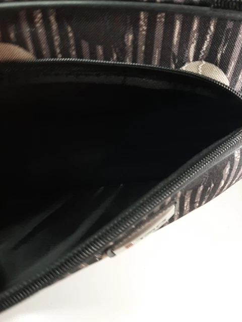 vintage tag Carry-on Bag W/shoulder Strap 15x11x4 Gray/black 2