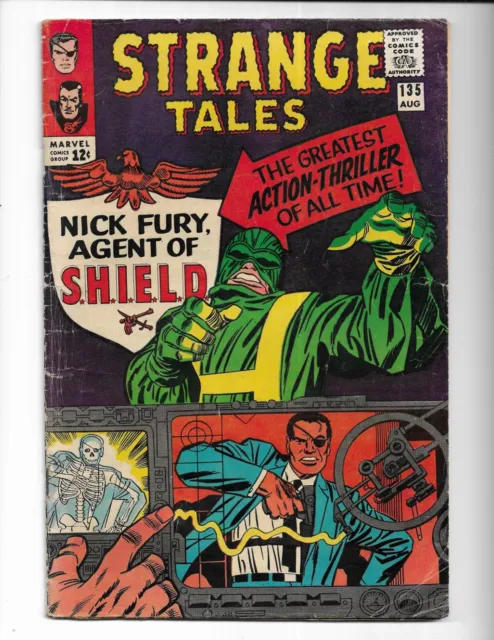 Strange Tales 135 - Vg 4.0 - 1St Appearance By Nick Fury, Agent Of Shield (1965)