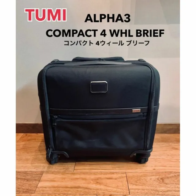 TUMI ALPHA 3 Carry On Luggage 4 Wheel 2603624D3 Black H37cm W43cm D23cm