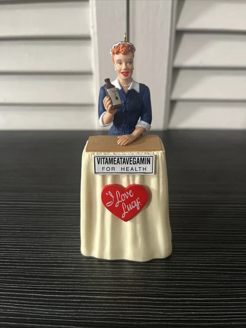I LOVE LUCY Vitameatavegamin For Health 2001 Hallmark Ornament, Great Condition