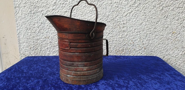 ANCIEN SEAU DÉCALITRE aluminium bec verseur - Agriculture - Ferme