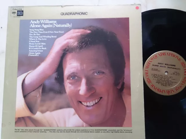 Andy Williams - Alone Again (naturally) Quadraphonic - vinyl record album LP