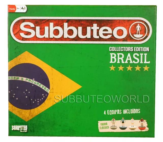 BRAZIL COLLECTORS EDITION SUBBUTEO SET. With 4 Teams, Goals. A Ball & Rules.