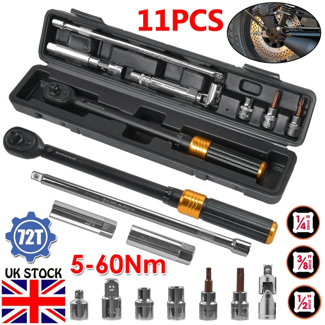 3/8-Inch Drive Torque Wrench, 5~60Nm - 11PC High Precision - View #8
