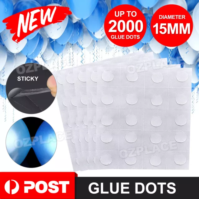 100Pcs Balloon Glue Dots Photo Adhesive Bostik Party Double Tape Scrapbooking AU