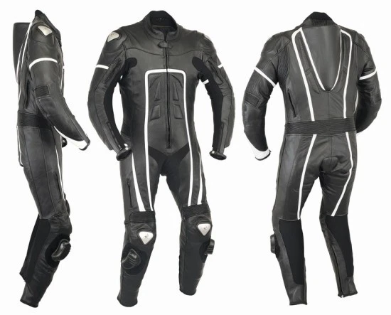 Mens A Grade Leather Motorcycle 1PC Suit Motorbike Rider Racing Armour Sports AB