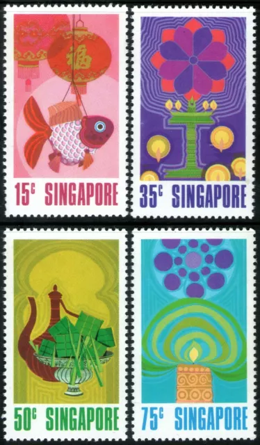 Singapore 1972 National Day set of 4 Mint Unhinged