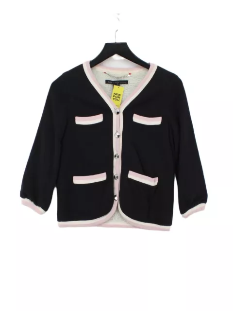 Marc Jacobs Women's Cardigan S Black Cotton with Polyester V-Neck Cardigan