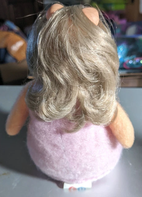 Vintage Muppet Miss Piggy Plush Beanbag 6.5" Doll Fisher Price with Tag 2