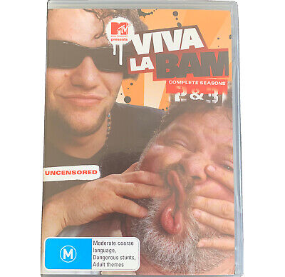 Viva La Bam Seasons 2 and 3 DVD Region 4 Bam Margera Jackass Two Three 2005