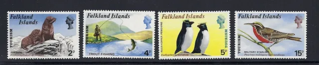 Falkland Islands 1974 Tourismus-Werbung Pinguine Set VF Mlh