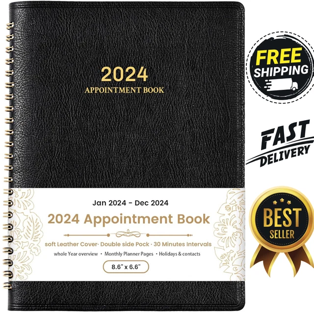 2024 WEEKLY APPOINTMENT Book & Planner 2024 Daily Hourly Planner, Jan