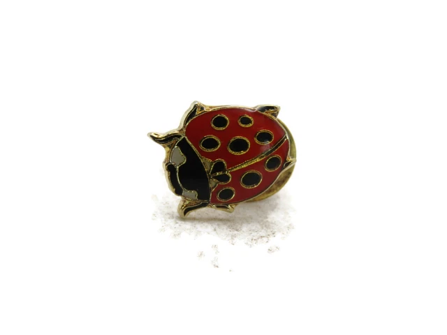 Lady Bug Pin Gold Tone