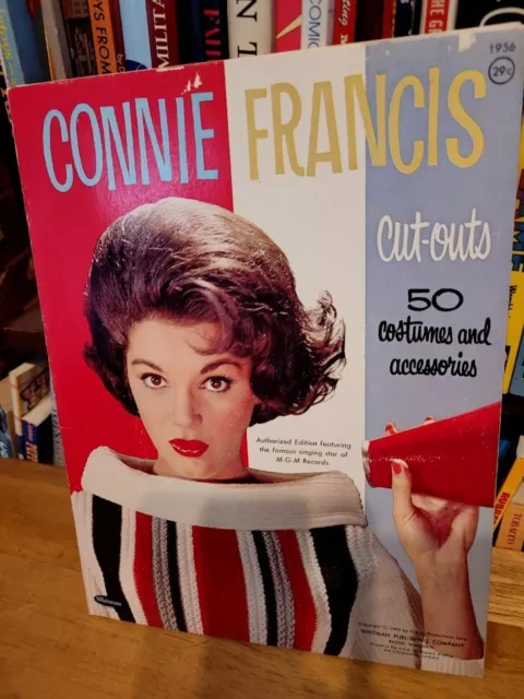 VINTAGE 1956 WHITMAN CONNIE FRANCIS PAPER DOLL CUT-OUTS 1963cr