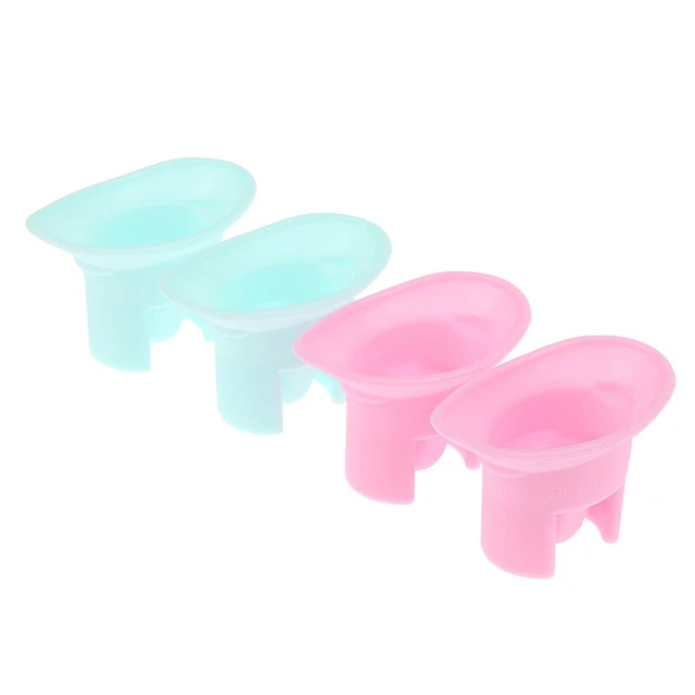 2pcs Eyewash Cup Silicone Resuable Soft Eye Bath Wash Cup Precision Fitting -ZK