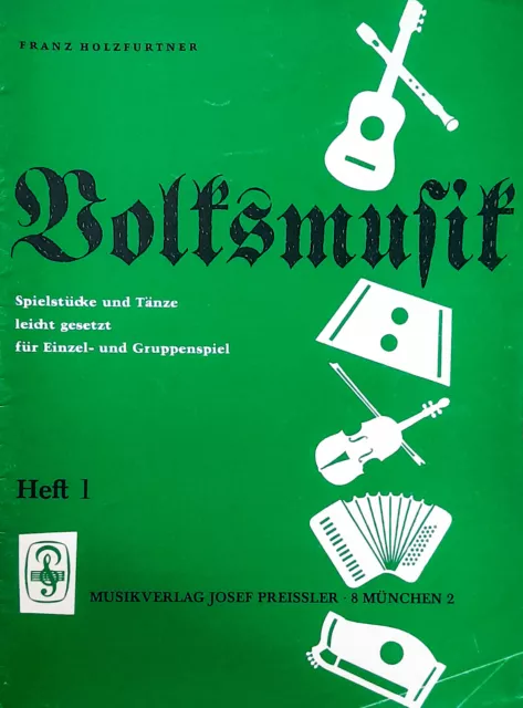 Volksmusik Akkordeon, Heft 1, Musikverlag Josef Preissler