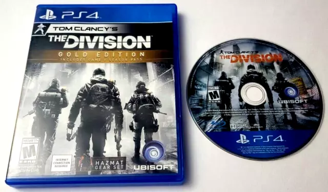 Tom Clancy's The Division Gold Edition PlayStation 4 2016 PS4 Ubisoft Video Game
