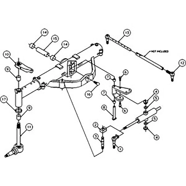 50291004 Front Axle Overhaul Kit Fits Case/International IH 566 1568 766 966
