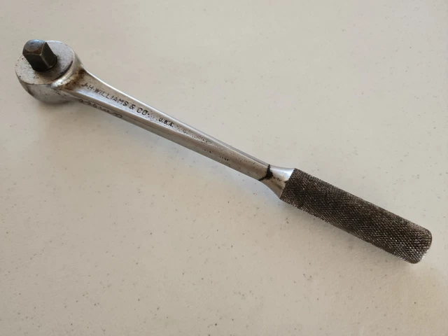 J-H Williams S-52 Super Ratchet 1/2" Drive Vintage Tool USA J-H Williams S-52 Super Ratchet 1/2" Drive Vintage Tool USA
