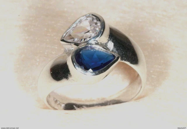 Bague Ancienne Argent 925 Pierres Roses Nacrées – Vintage, Très Chic