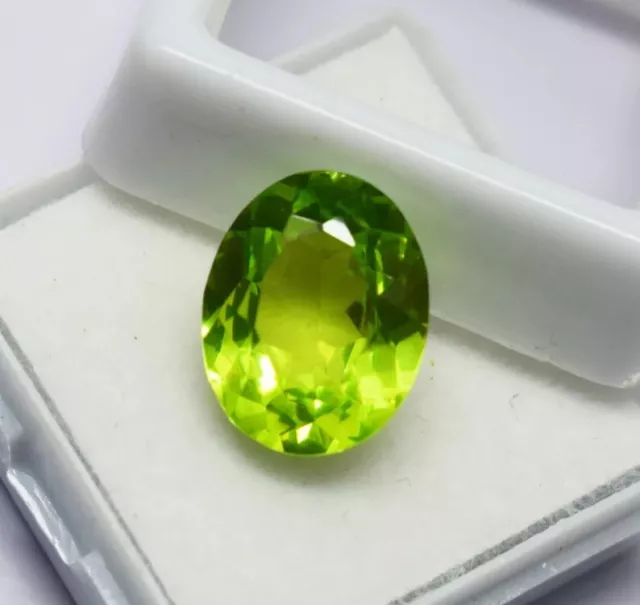 10 Ct Natural Peridot Gemstone Green Color Oval Shape Certified Loose Gemstone 2