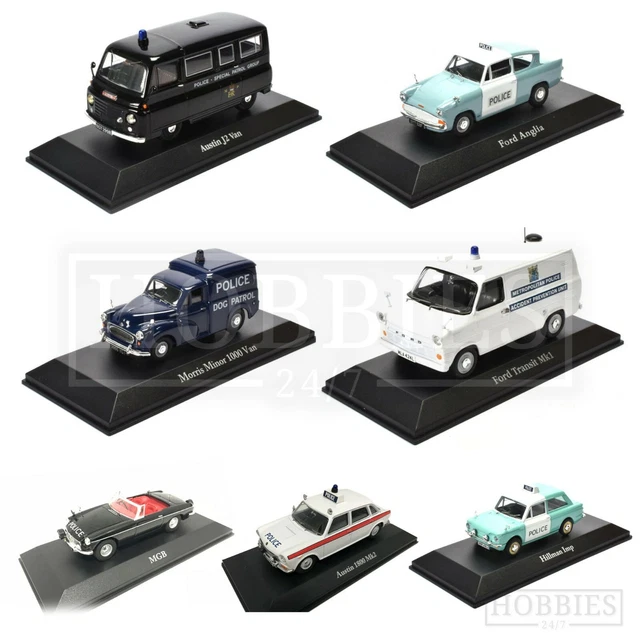 BRITISH POLICE CARS 1/43 Scale Atlas Editions Diecast Models Ford