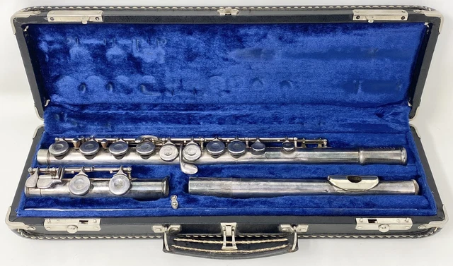 RARE Vintage Artley Elkhart Silver Symphony Flute #T39943