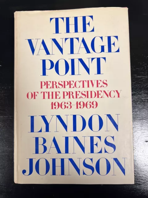 The Vantage Point Lyndon Johnson 1971 Hc DJ 1st Edition Vtg Book