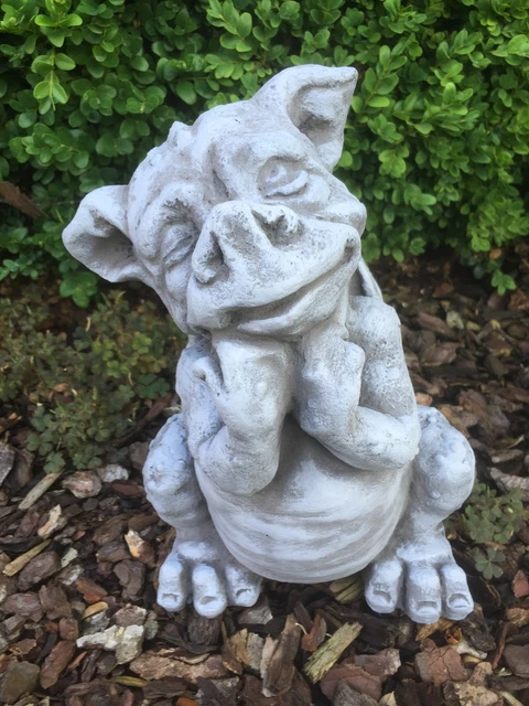 Stoneandstyle Drachen-Figur 'Fabio' – Frostfester Steinguss, Ca. 17x13x10 Cm, Garten-Deko, Handgefertigt In Deutschland