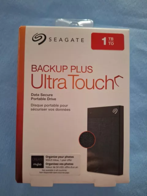 Seagate 1 TB externe Festplatte 2,5"" tragbares Ultra Touch Backup Plus USB-C 3.0