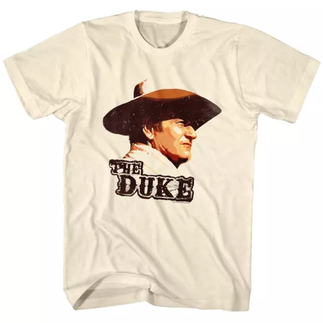John Wayne Il Duca Lato Foto Con Cappello da Cowboy American Legend Uomo T Shirt