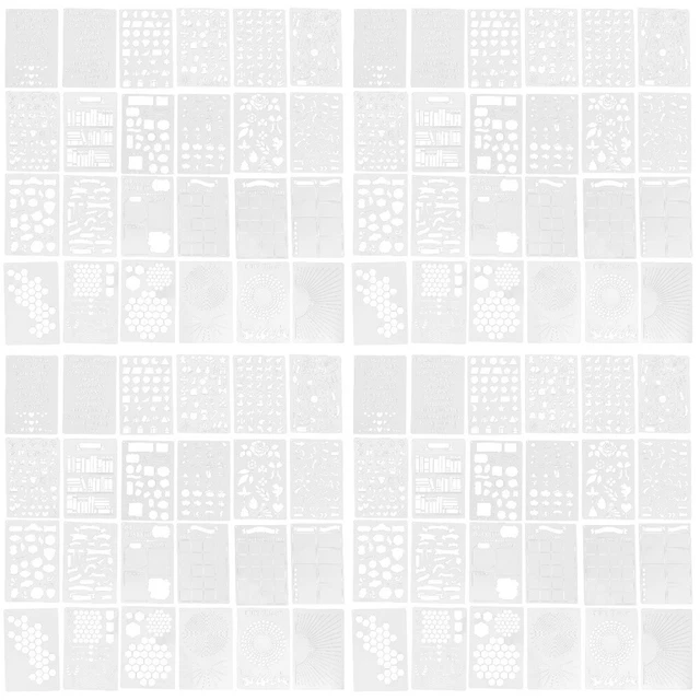 96 ud. plantillas plantillas huecas para pintar hazlo tú mismo dibujo