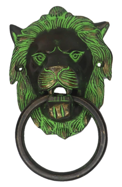 Lion Shape Door Bell Antique Victorian Style Handmade Solid Brass Door Knocker