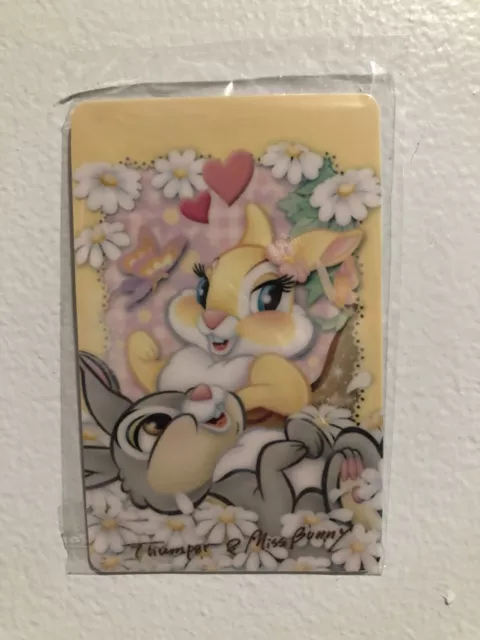 Disney Thumper Miss Bunny Lovers Card Sticker, Scrapbook Kids Collection Htf