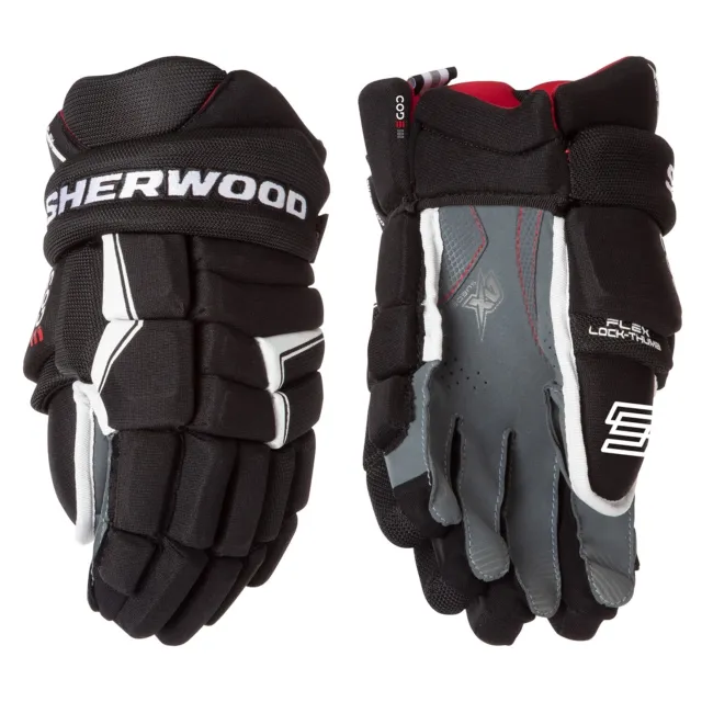 Sher Wood Eishockey Handschuh Code III Senior Farbe schwarz