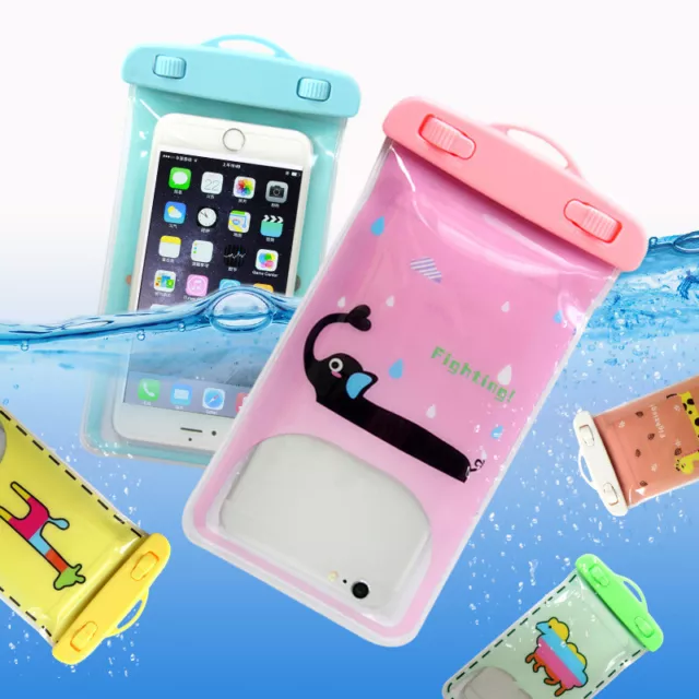 Waterproof Phone Case Cute Cartoon Swimming Dry Bag Touch Screen Mobile PouDC