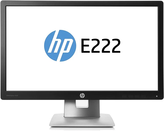 HP 21.5" IPS Monitor (E222), 1920 x 1080, VGA, HDMI, DisplayPort, 2 USB, VESA
