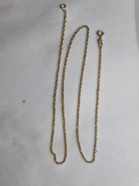 Chaîne En Or Jaune 18 Carats - Poids 1.73 Grammes - Neuf Avec étiquettes