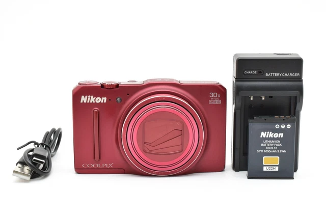 ニコン Nikon Coolpix S9700 デジカメ レッド #2653 Nikon Coolpix S9700 Point & Shoot digital camera *red | eBay