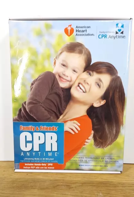 CPR Training Kit Anytime AHA Family and Friends  Manikin/Mini Anne w/DVD