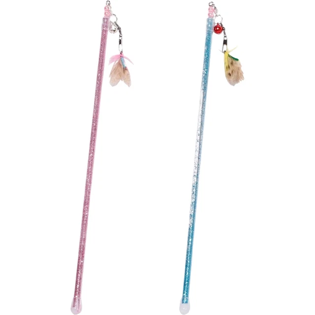 2 Pcs cat toys for indoor cats best sellers wand toy attachments Jouets D'exerci